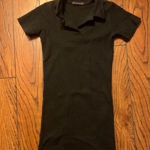 black polo dress by brandy melville